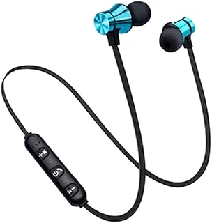 freneci Cuffie Bluetooth 18 Ore di Riproduzione per La Casa di Lavoro Cuffie con Archetto da Collo Wireless Cuffie Bluetooth Chiamata E Microfono con Eliminaz - Blu