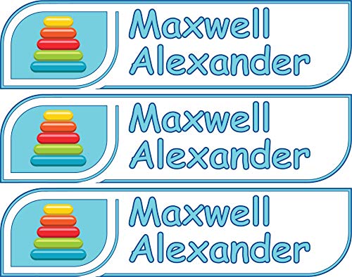 Custom Name Label, Ring Toy Sticker, Bottle Labels, Waterproof Kids Name Labels for Baby Bottles, Sippy Cup for Daycare School, Dishwasher Safe