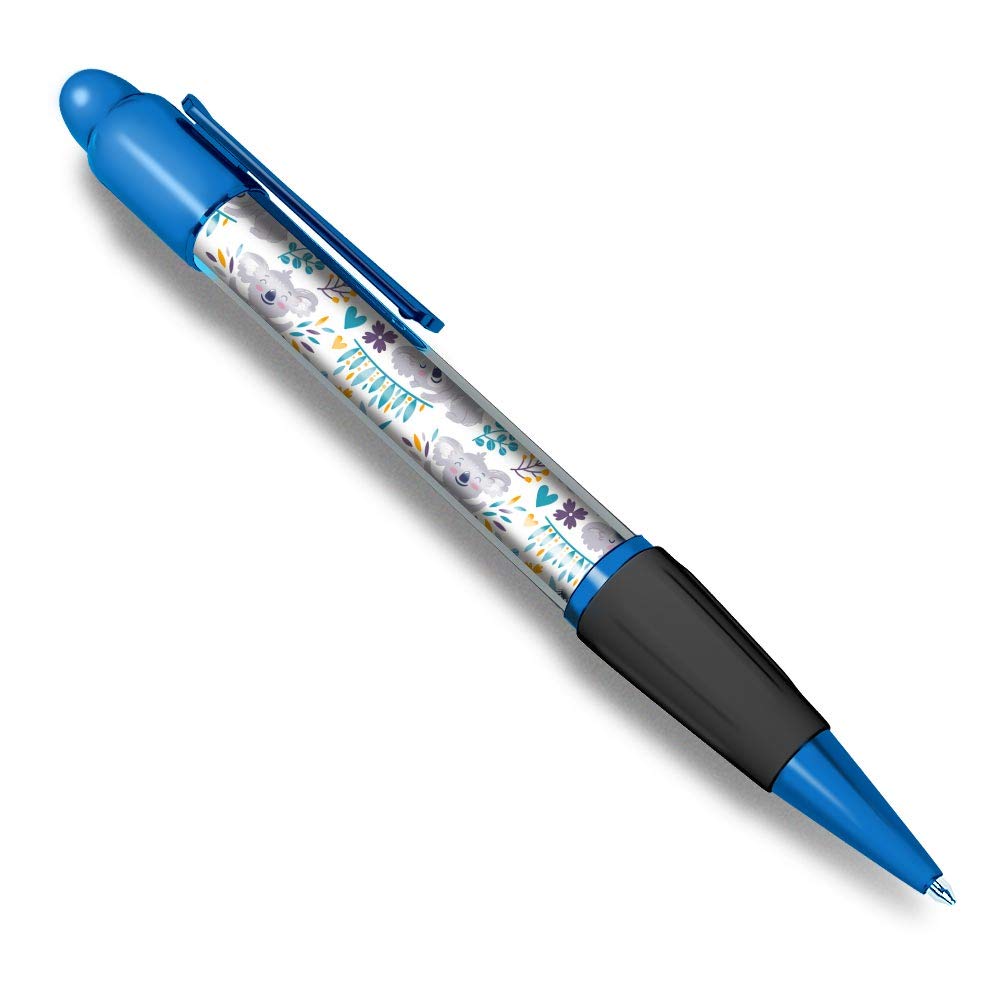 Destination Vinyl Ltd1 x Blue Ballpoint Pen (Black Ink) - Cartoon Koala Bears Australia #12365