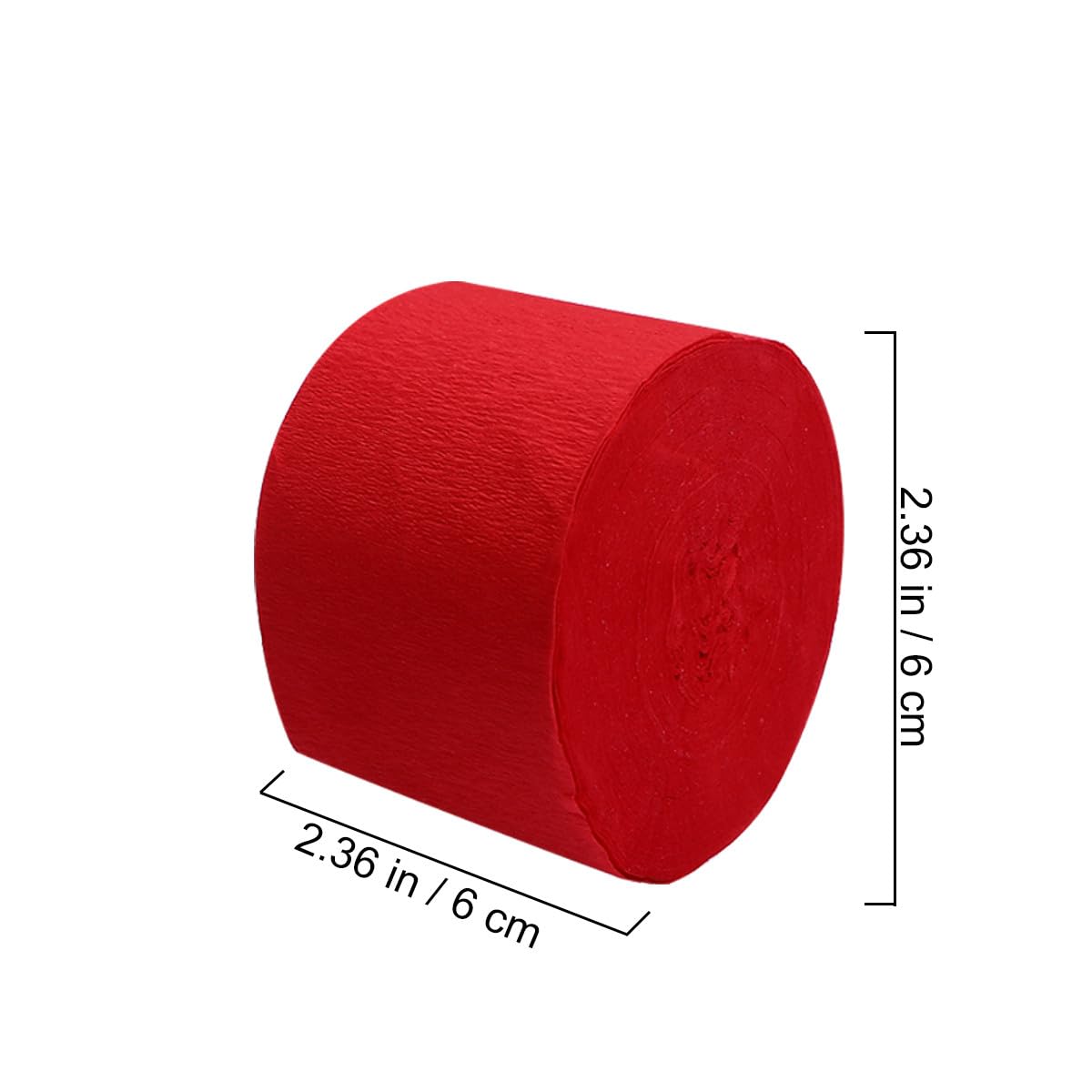 CVUTOVO 18 Rotoli di Carta Crespa, 4,5 Cm X 25 M, per Fiori E Decorazioni