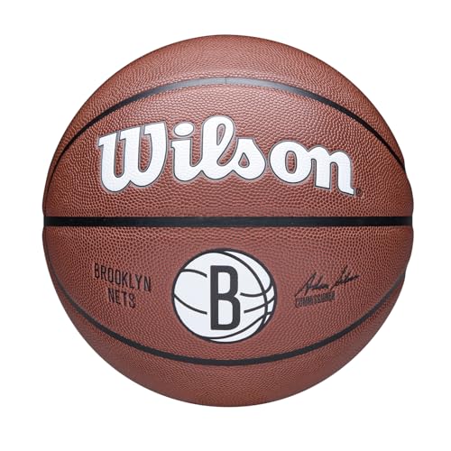 Balón de baloncesto de los Brooklyn Nets tamaño 7 fabricado por Wilson