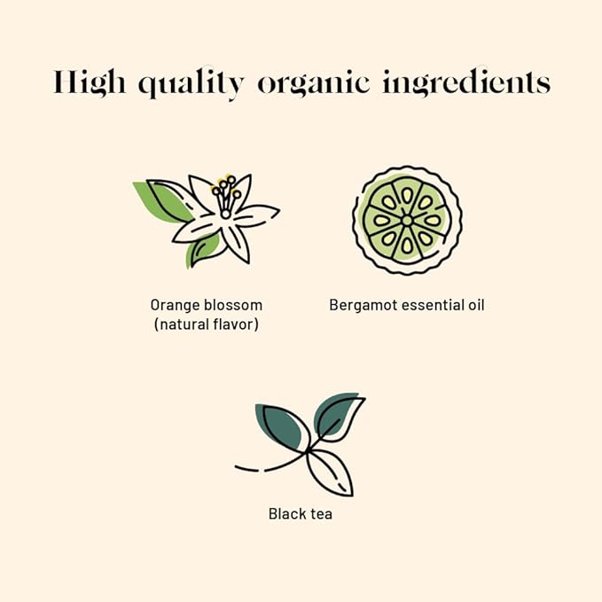 Té Negro Orgánico con Bergamota y Limón en Hebros - Lata de 3.5 oz miniatura 2