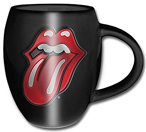 The Rolling Stones Mug Classic Tongue Oval Embossed Official Boxed