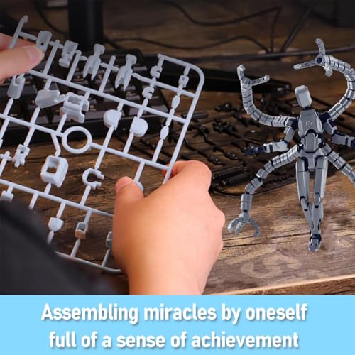 Image of RAMONI Action Figure Toys, T13 Octopus Shaped Dummy 13 Action Figure, Multi-Jointed 3D Printed Toys, Articulated Titan 13 Action Figure Robot Toy Set Game Desktop Decoration for Gifts