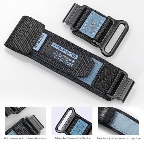 Image of Torbollo Garmin Belt Garmin Bands for Fēnix, Instinct, Vivoactive /Approach /MARQ /Quatix /D2, Forerunner, Enduro Series, Upgraded Connector Garmin Quick Fit ver 20 /22 /26mm