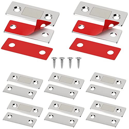 Jiayi Stainless Steel Cabinet Magnetic Catch 8 Pack & 2 Pack Ultra Thin Cabinet Door Magnets Stick On Drawer #TOP5