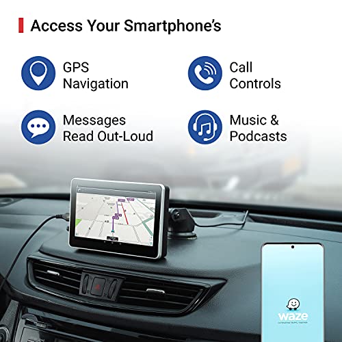 Car And Driver Intellidash With Apple Carplay And Android Auto, 7'' Ips Touchscreen Multimedia Player With Bluetooth, Mirror Link, Siriusxm, Google, Siri Assistant Dash Or Windshield Mounted (Wired) #TOP2