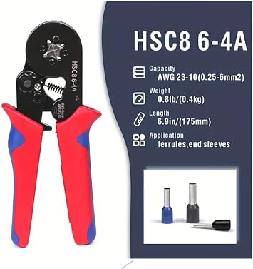 Hsc8 6-4a Termİnal Sikma Pensesİ 1200 Adet Tel