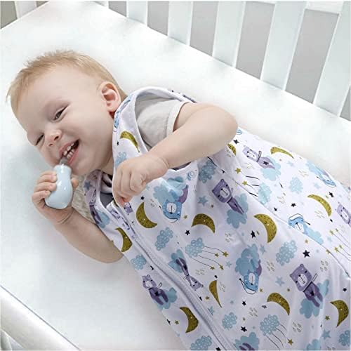 Lictin Baby Sleeping Bag - Baby Sleeping Sack Wearable Blanket 2.5 Tog, Baby Grow Bag Swaddle Wrap with Adjustable Length 90-110cm for Infant Toddler 18 to 36 Months