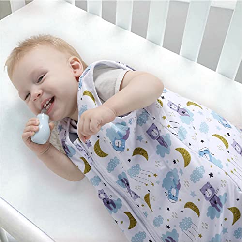 Lictin Baby Sleep Bag, 100% Cotton 1.0 Tog Baby Sleeping Bag, Sleeveless Swaddle Blanket with Adjustable Length, Baby Blanket For Newborn Boy Girl, Newborn Baby Gift, New Born Essentials 18-36M - Image 5