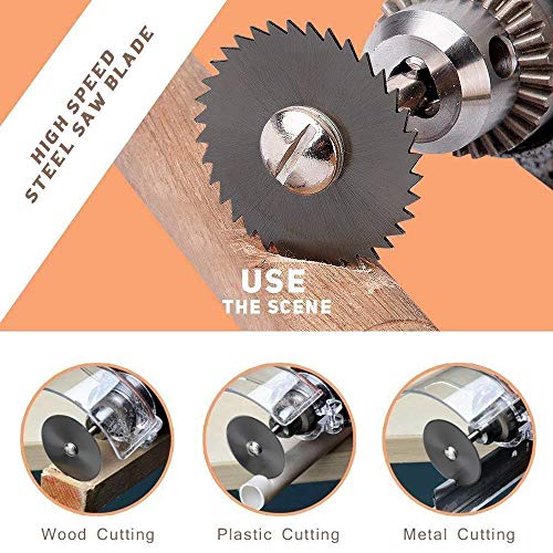 6 Pcs Rotary Drill Saw Blades, Steel Saw Disc Wheel Cutting Blades With 1/8" Straight Shank Mandrel For Dremel Drills Rotary Tools(Power Tools Are Not Included) #TOP1