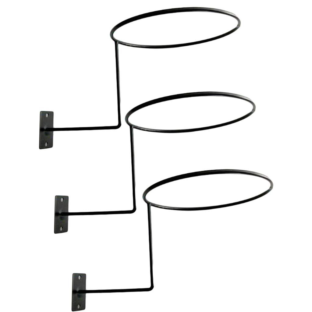 Almencla Lotes de 3 Perchas de Soporte de Casco de Pared para Pañuelos de Sombrero de Vaquero de Pintor - 04