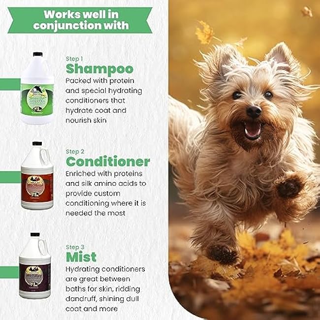 Best Shot Lemon-Aid Oatmeal Wash, Pet Shampoo for Dogs, Cats, and Horses, Ideal Pet Grooming Supplies, 16 Oz.-XjIE0Jze