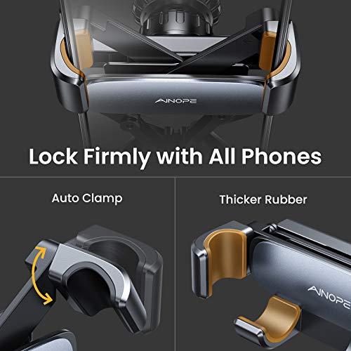 Ainope AV640-BK Car Phone Holder Mount Vent 2024 Gravity Air Vent Phone Holders For Your Car For Iphone 16 Pro Max With Newest Vent Clip Hand Free Cell Phone Car Mount Holder thumb #7