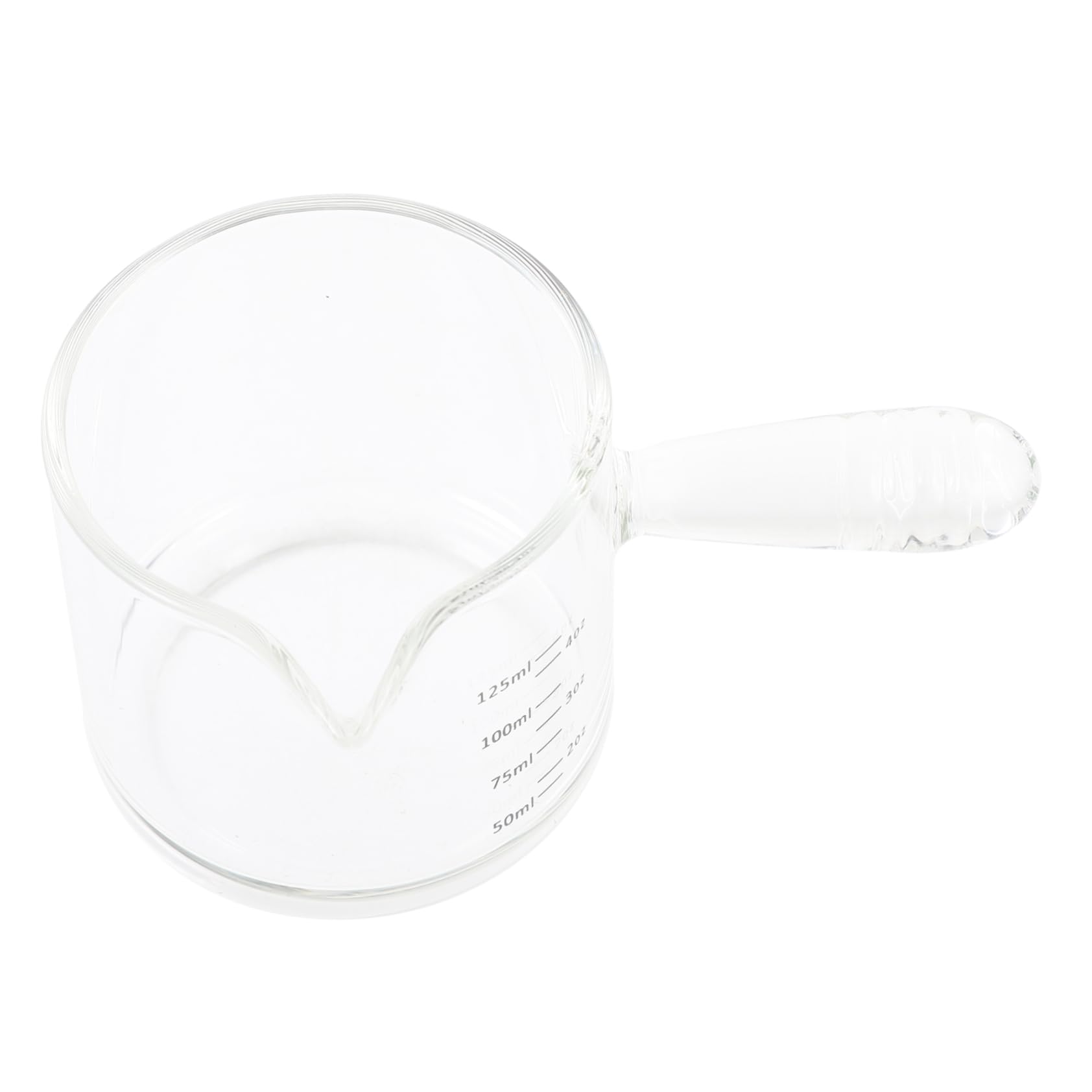 HOLIDYOYO Mini Sauce Pitcher Milk Dispenser Milk Pitcher Milk Pourer Double Spouts Espresso Shots Coffee Mugs Ketchup Side Dish Clear Syrup Pitcher Transparent High Borosilicate Glass