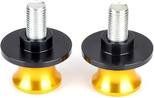 Vista 8 de Goldfire 2pcs 10MM M10 X1.25 Motocicleta Swing Arm Sliders Carretes CNC Swing Arm Stand Tornillo para FZR 1000/600R/400 para Kawasaki Z750 Naranja