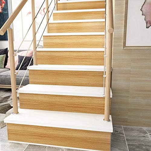 VEELIKE Thick Brown Wood Grain Wallpaper Self Adhesive Sticky Back Plastic Worktop Vinyl Roll Waterproof for Background Living Room Cabinet Wardrobe Table Desk Office Stairs Easy to Use 40cm x 300cm