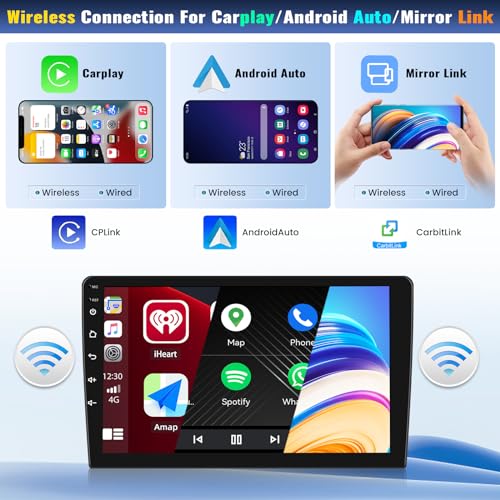 【8 núcleos 4 + 64 G】Android 13 estéreo para carro para Ford Fusion Mondeo 2013-2019, sem fio, CarPla