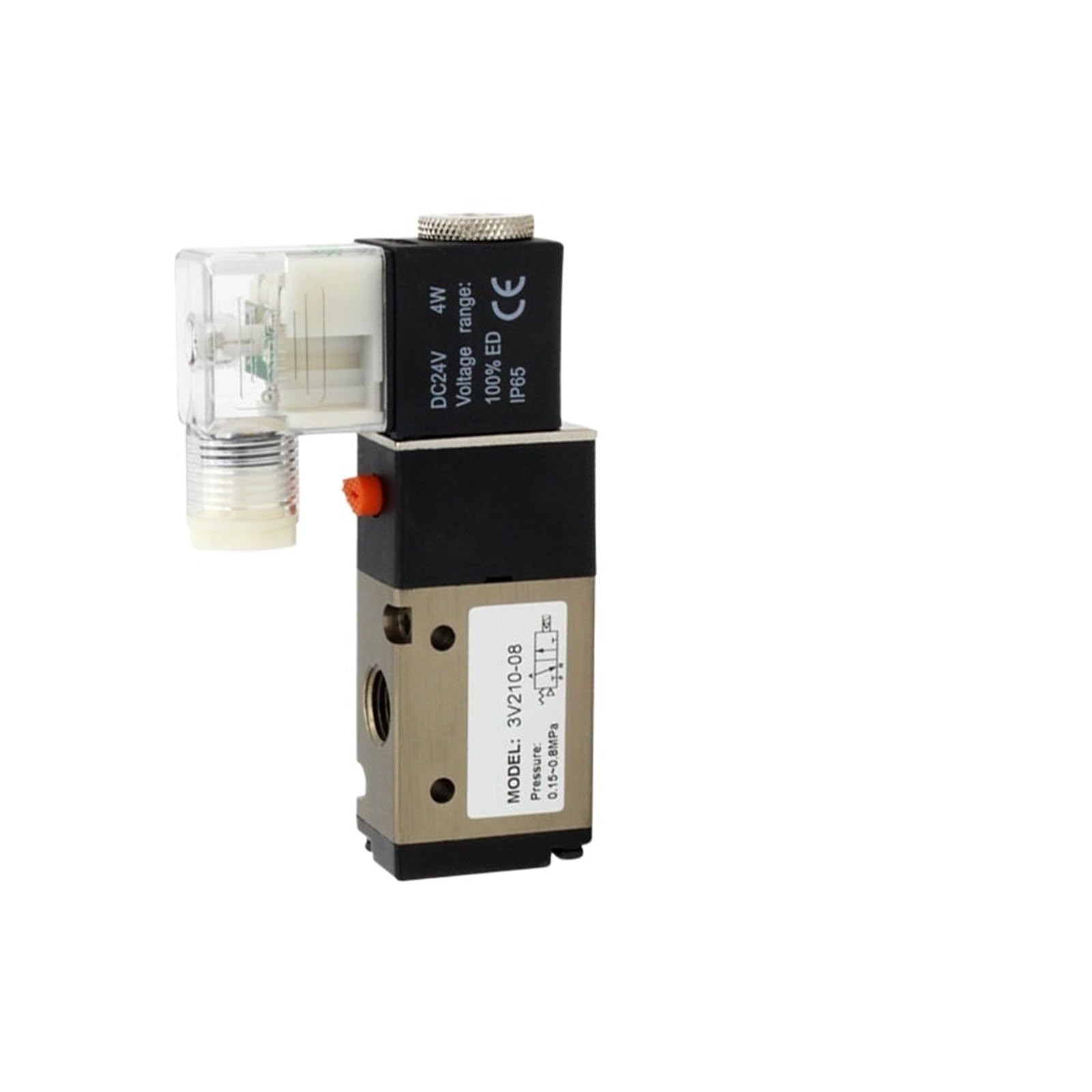 Distributeur pneumatique 3V210-08 NC DC24V à commutation rapide