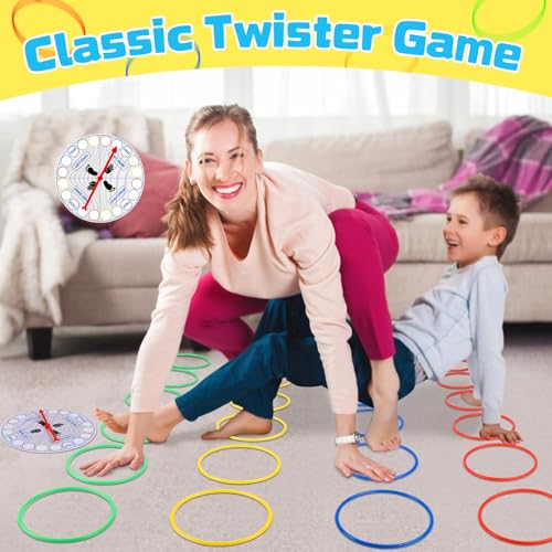 49 Pcs Outdoor Carnival Games Set, Bean Bag Ring Toss Game with Turntable, Twist Pose Floor Game & Camping Scavenger Hunt for Kids Adults Family, Lawn Yard Backyard Game Birthday Party Field Day Games - Thumbnail 5