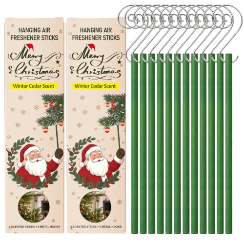 12-Count SCENTORINI Winter Cedar Hanging Scented Christmas Tree Sticks w/ Metal Hooks 8.49 + Free Shipping w/ + 50% Off Code B3YRGI18 - image 1