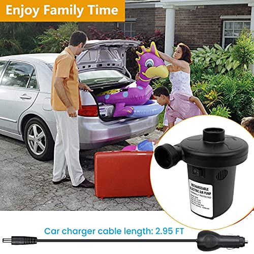 Battery Air Pump For Inflatables, Air Mattress Pump With 3 Nozzles For Airbed Inflatable Pool Inflator Deflator Pump #TOP2