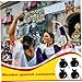 LDJFCCA Traditional Castanets, 4PCS Flamenco Castanets for Adults, Wooden for Kids, Hand Held Finger Clackers with String for Adults