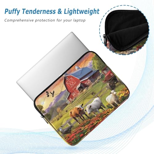 Funda para portátil de 13-14 pulgadas con diseño de animales miniatura 5