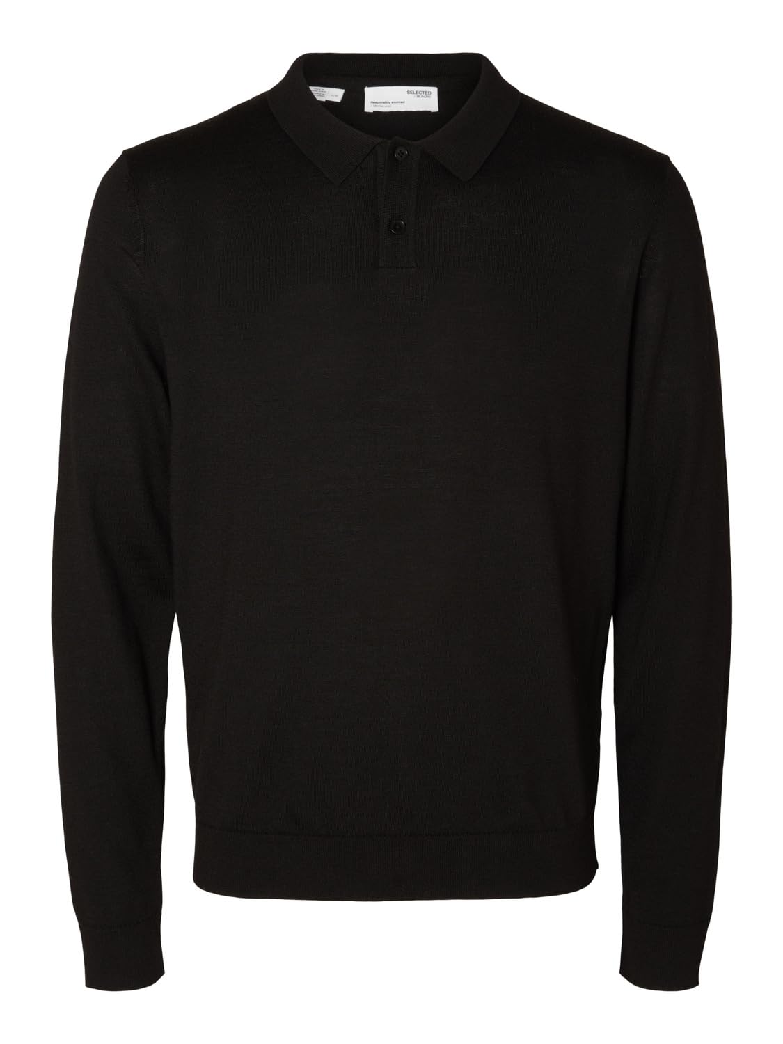 SELETED HOMME Herren Slhtown Merino Coolmax Knit Polo Noos Pullover