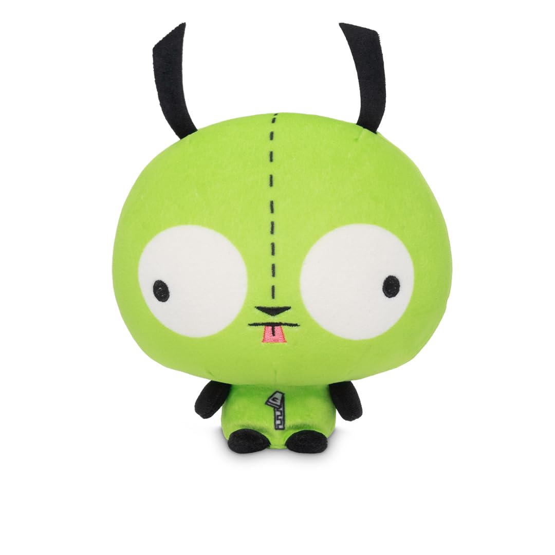 TeeTurtle Cloudheads Gir Plush - 5-Inch Official Invader Zim Stuffed Animal with Embroidered Details - Soft Cuddly Plush