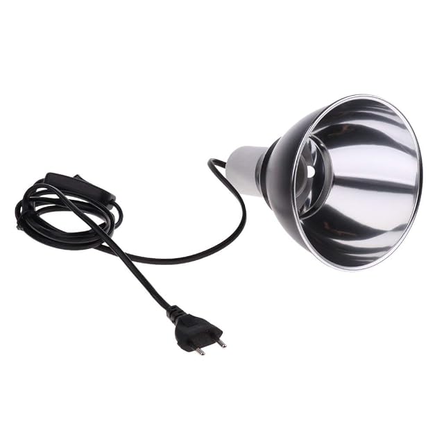 Tubayia Portalámparas de cerámica E27 con interruptor para terrario, luz nocturna, rayos UVA UVB