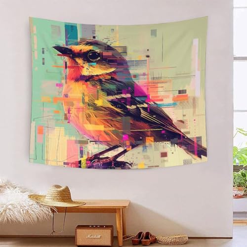 Tapisserie murale effet 3D Robin pour masquer un mur nu sans travaux