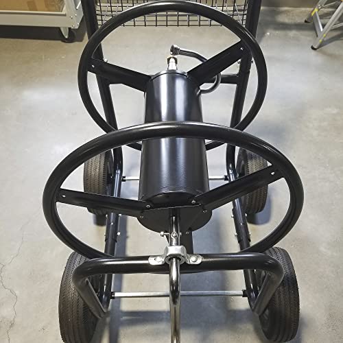Ironton Steel Hose Reel Yard And Garden Cart, Holds Up To 5/8In. X 300Ft. Garden Hose, Easy-Rolling 10In. Pneumatic Tires #TOP2