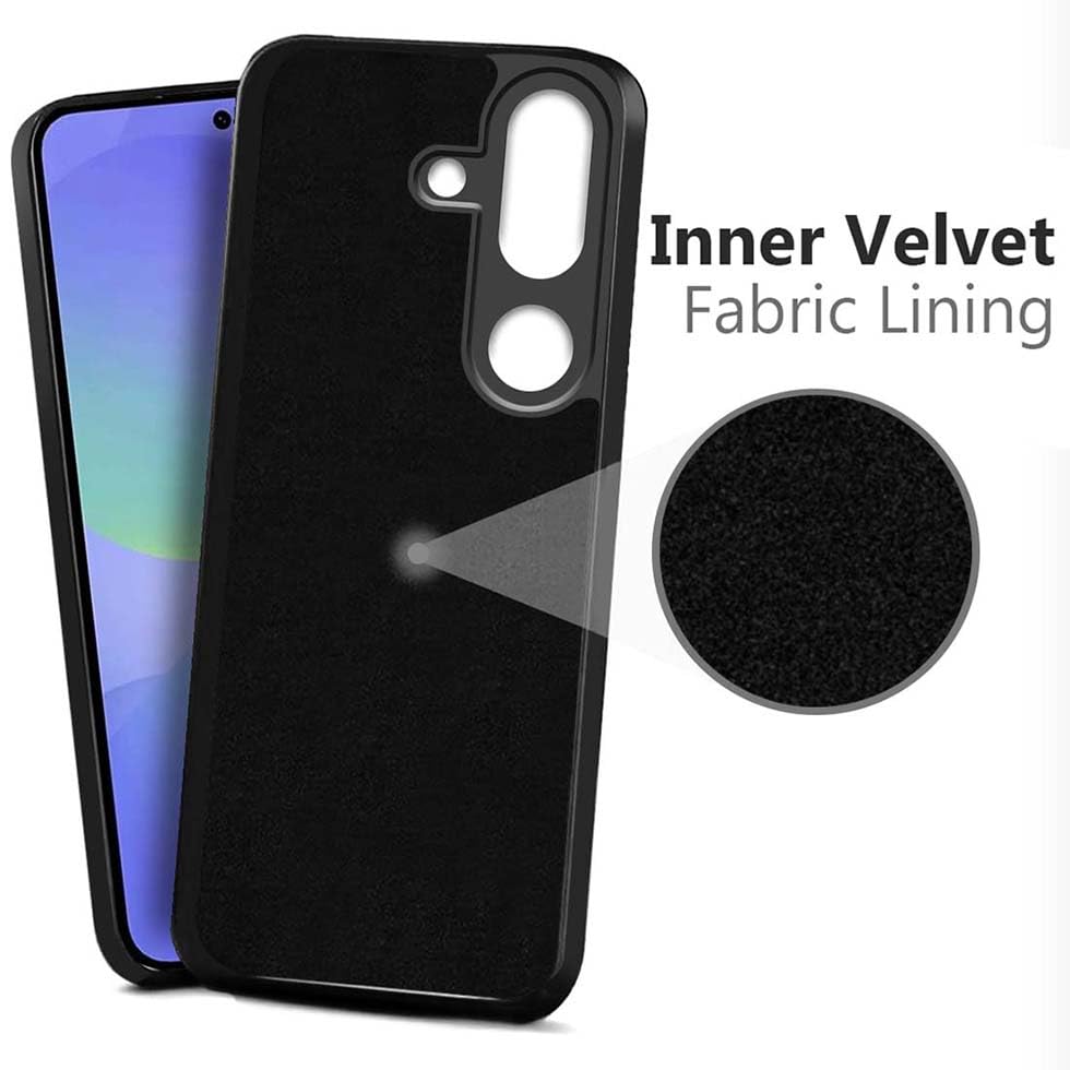Image of Fashionury Back Cover Case for Samsung Galaxy M36 5G / Samsung Galaxy F36 5G | Matte Soft Silicon Flexible | Camera Bump Protection | Name with Brown Stripes Design | Get Your Name on Cover (Black)