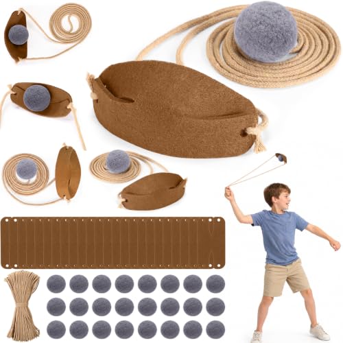 Junkin 30 Sets David and Goliath Crafts Kit Sunday School