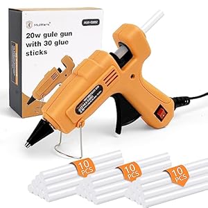 Mulwark Hot Glue Gun and Sticks Set – High-Temp Mini Glue Gun with 30 Glue Sticks – Perfect for DIY Crafts, Repairs, Home, Office & School Projects – 20W Premium Mini Hot Glue Gun