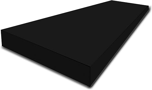 FoamTouch Cojín de espuma para tapicería de alta densidad de 1 pulgada de grosor x 24 pulgadas de ancho x 72 pulgadas de largo, color carbón (hoja