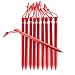 Kalili 9 inch Lengthen Aluminum Alloy Y shaped Tent Stakes Tent Pegs for Camping Hiking 10 Pcs