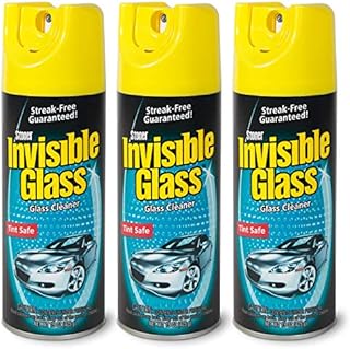 Invisible Glass 91163-3PK 15-Ounce Cleaner for Auto and Home for a Streak-Free Shine, Deep-Cleaning Foaming Action, Safe for Tinted and Non-Tinted Windows, Ammonia Free Foam Glass Cleaner, Pack of 3