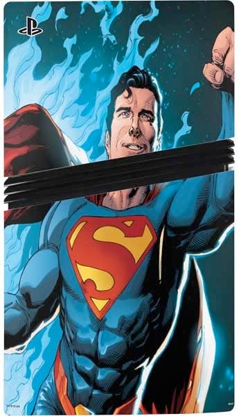 Skinit Decal Gaming Skin Compatible with PS5 Pro Bundle - Officially Licensed DC Comics Superman Action Comics Cover #976 Art by Gary Frank Design