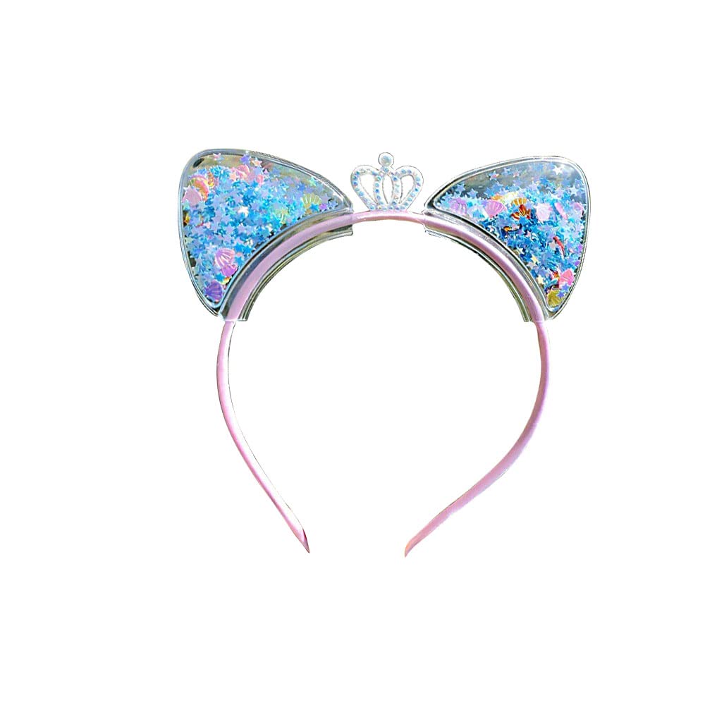 SYGA Baby Headband Pink Bow Plastic Hairband, Newborns, Infants, Toddlers and Kids 1-5 Year(Blue Star + Shell (F10))-image-31