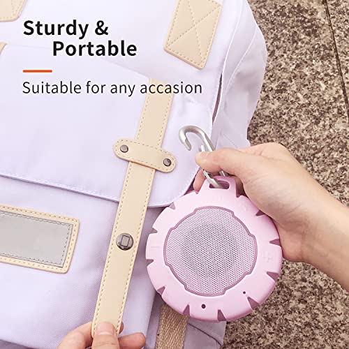 Heysong Waterproof Bluetooth Speaker, Shower Speaker With Hd Sound, Led Light, Floating, Lightweight Portable Speakers For Travel, Pool, Beach, Kayak, Gifts For Girl, Teen #TOP6