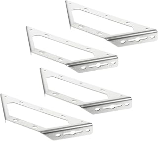 Baluue Shelf Brackets 4pcs Corner Bracket Shelf Supports Metal Corner Brackets Corner Shelves Shelf Support Fastener Corner Shelf