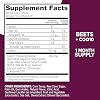 Qunol Beets Chews for Blood Pressure Support, 3 in 1 Beets + CoQ10 + Grape Seed Extract, Supports Healthy Blood Circulation & Heart Healthy Energy, 60 Chews