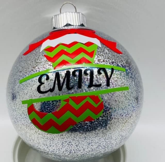 Personalized Christmas OrnamentsName Ornaments (Glitter