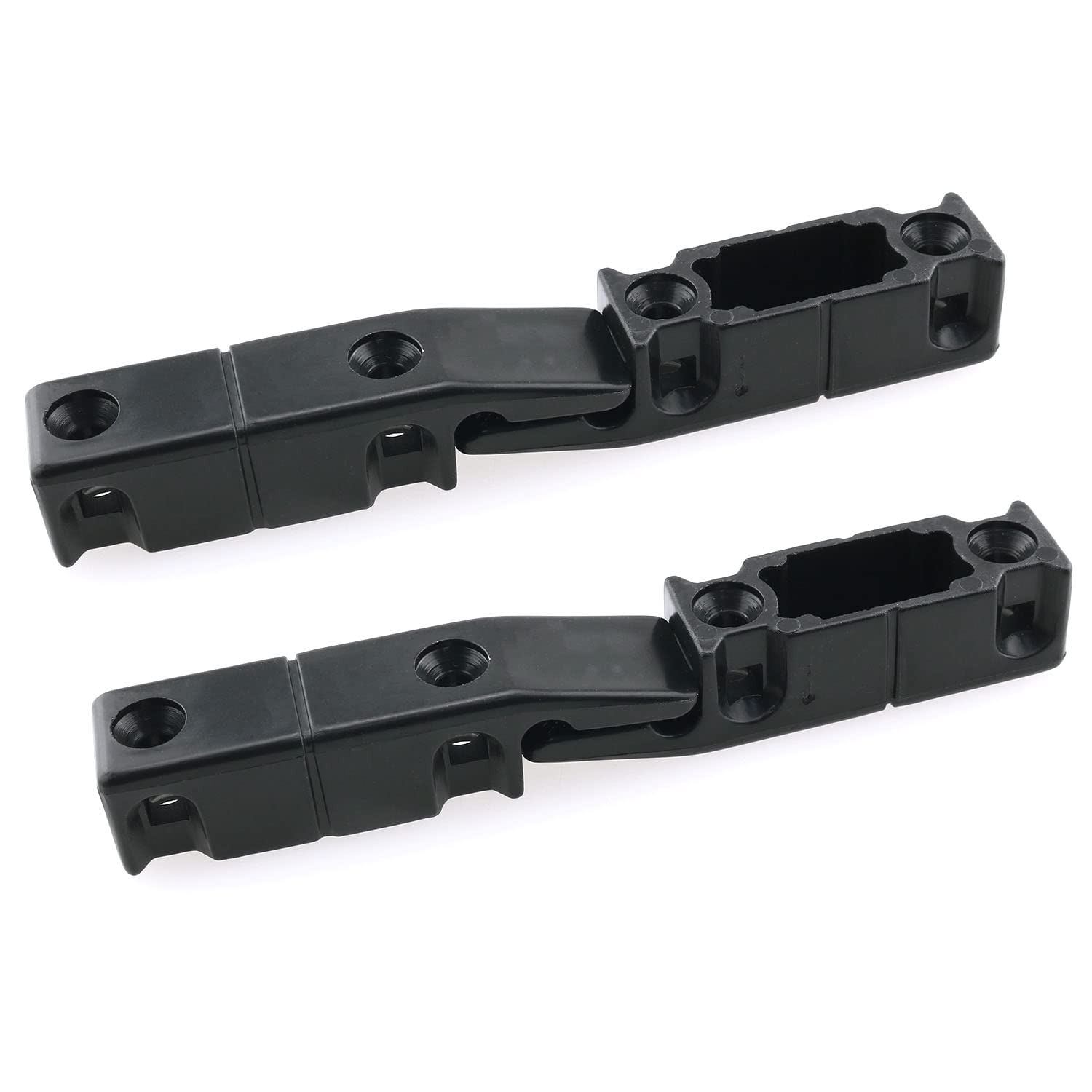 HJGarden2Sets Suspension Fitting Quick Fitting Furniture Panel Joint Bracket Fast Installation Push-On Clip for Roman Column, Wall cladding, partition Wall, Cabinet Panels, Black