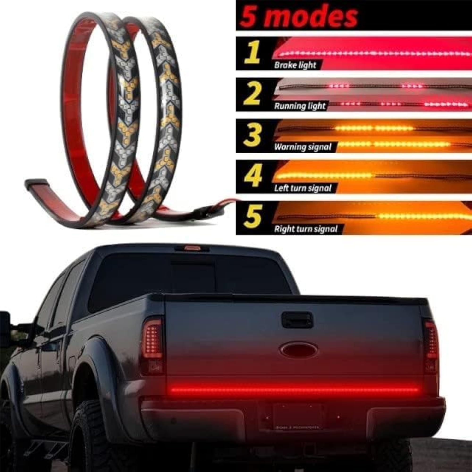 48 Inch Sequential LED Tailgate Light Strip