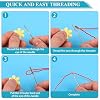 60 PCS Yarn Needle Kit, Including Bent Tapestry Needle 3 Sizes Weaving Needle Darning Needles for Yarn, Knitting Needles with Needle Threaders for Sewing and Crochet Supplies