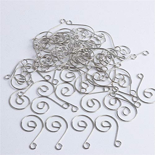 Waltz&F 50Pcs Crystal Chandelier Suncatcher Diy Ornament Parts,Music Note Hanging Hooks #TOP4