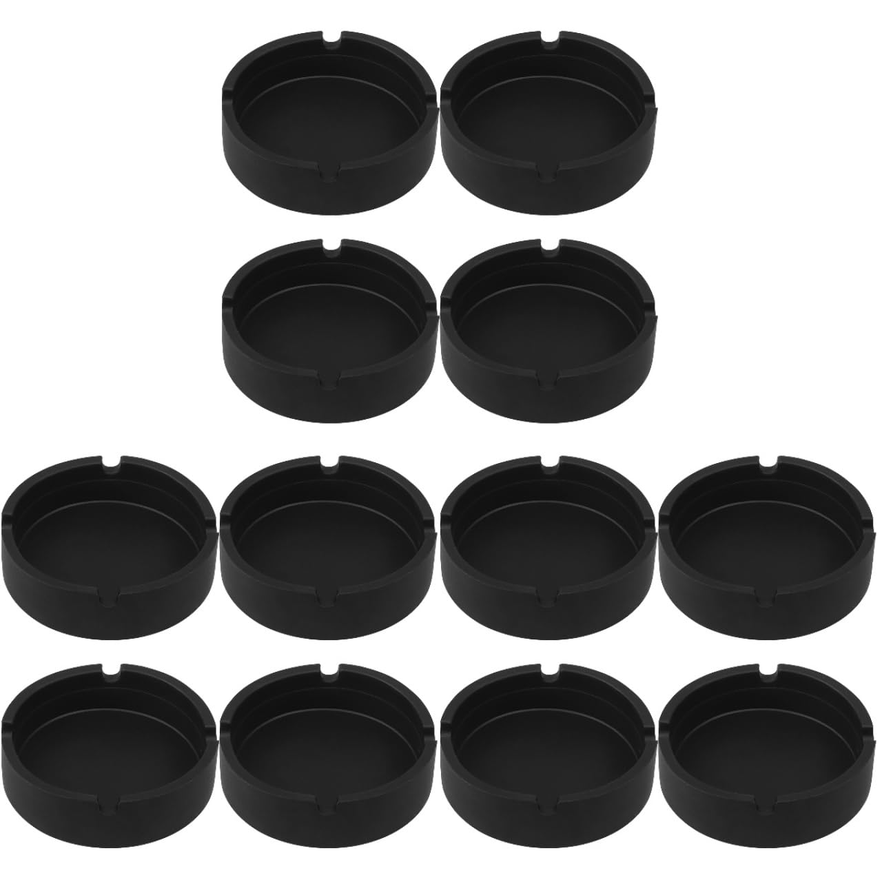 Alipis 12 Pcs Cendrier en Silicone Cendrier Cendrier Extérieur Cendrier Cendrier Simple Cendrier Décoratif Cendrier D'Hôtel Cendrier en Silicone Cendrier Domestique Noir